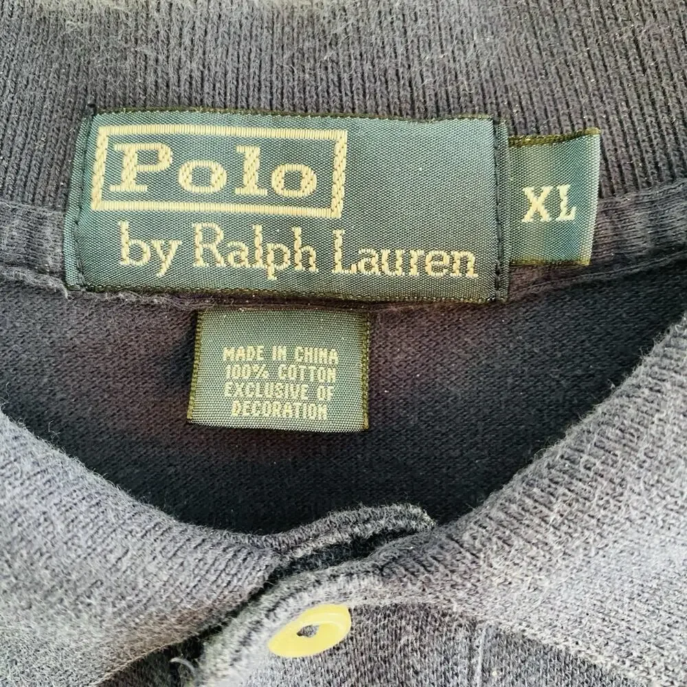 Polo Ralph Lauren Shirt Men’s Size Extra Large Navy Blue Long Sleeve XL
